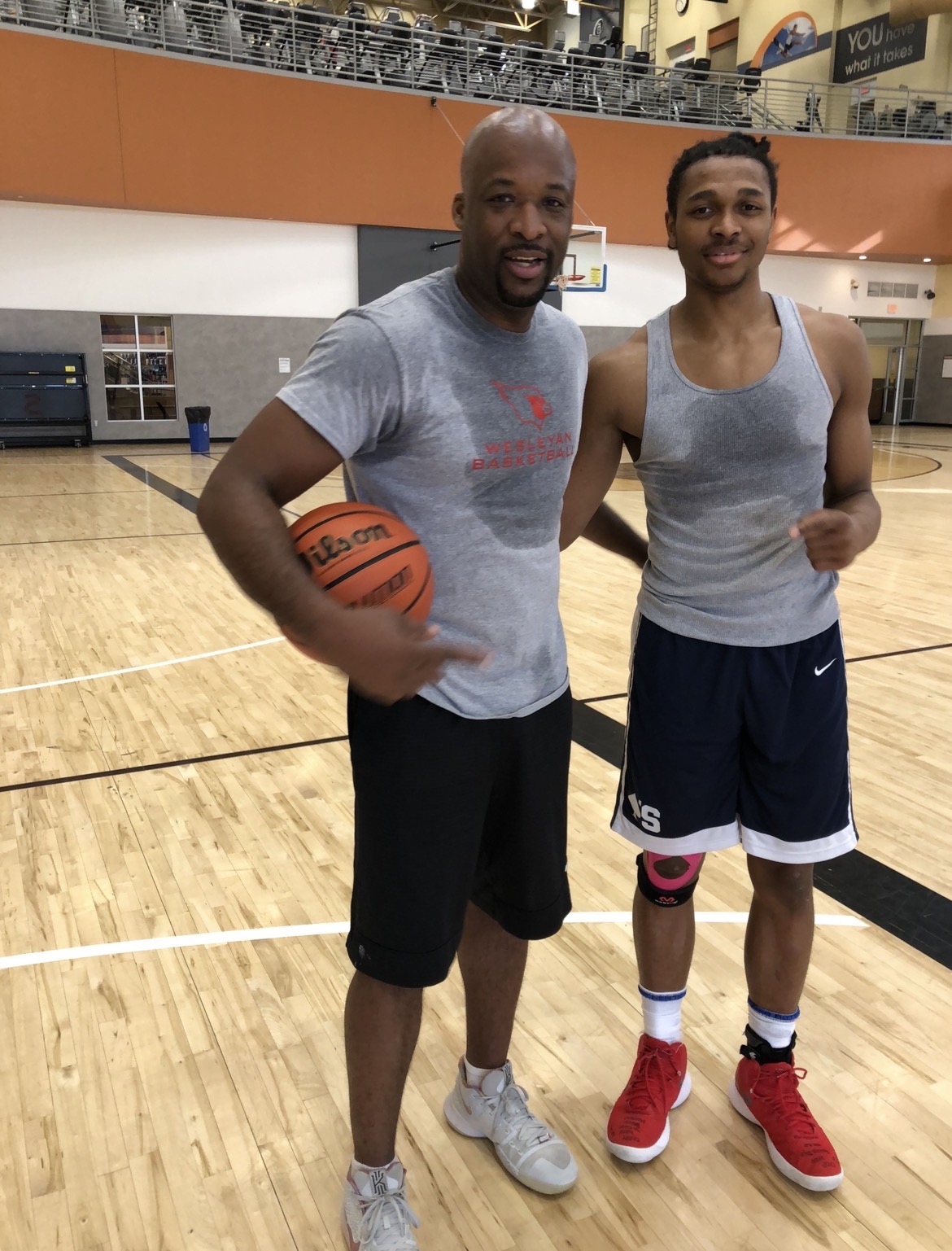 G4G training-era photo with Tyson Etienne